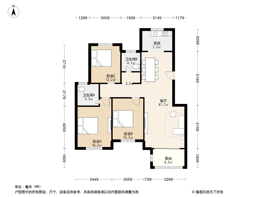 户型图1/2