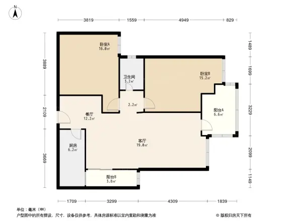 沙河壹号二期户型图