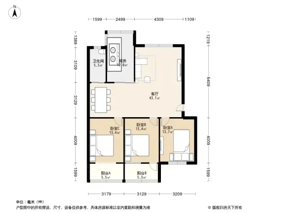 桃园路28号户型图