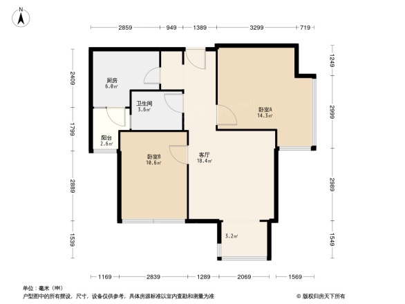 西汇鹃声里户型图