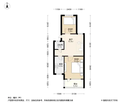 龙福花园户型图