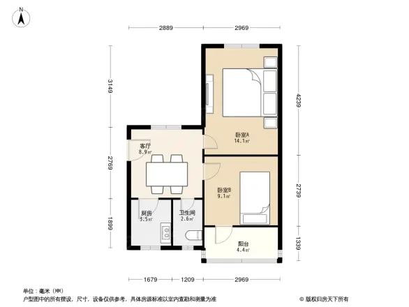板仓街5号户型图