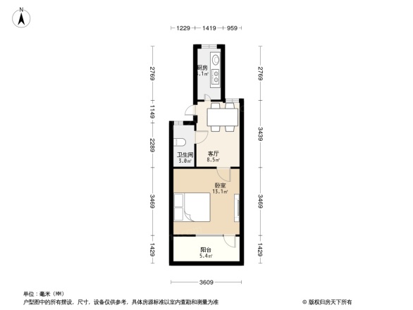龙福花园户型图