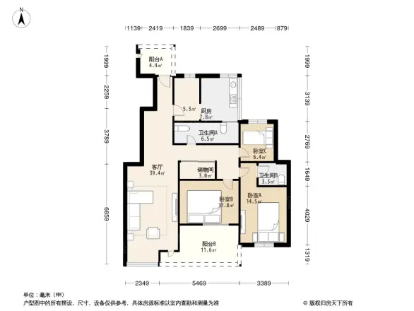 钟鼎山庄户型图