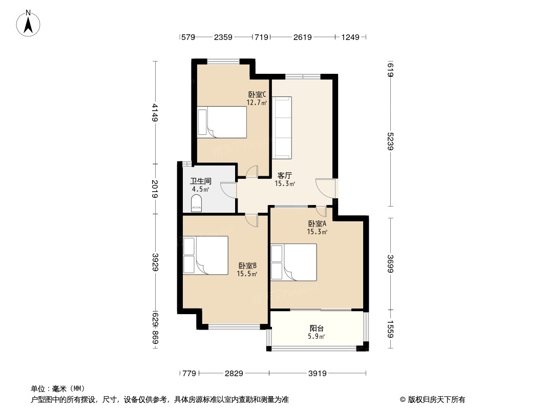 逸居城户型图