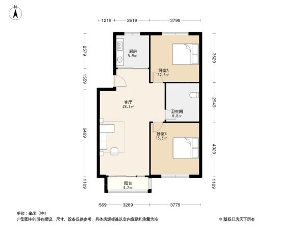 青建国通嘉苑户型图