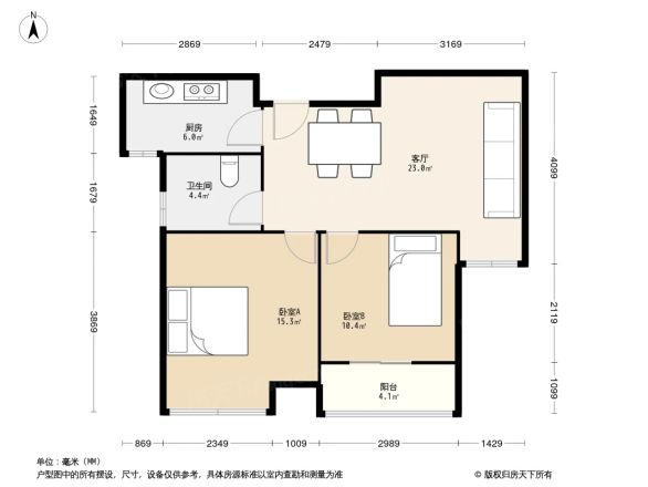128国际公寓小区户型图