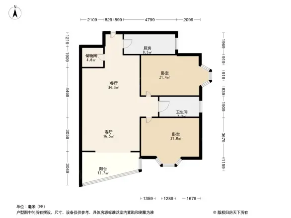 旭景琴园户型图