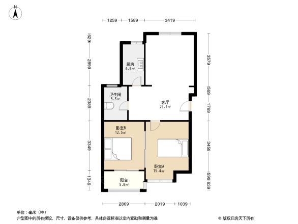 128国际公寓小区户型图
