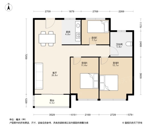 新外滩1号户型图
