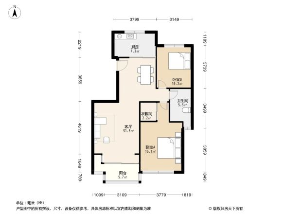 海信静湖琅园户型图