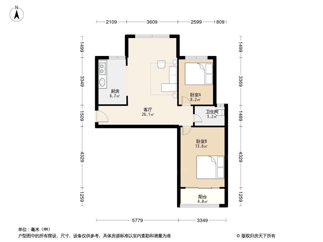 铭城花园户型图图片