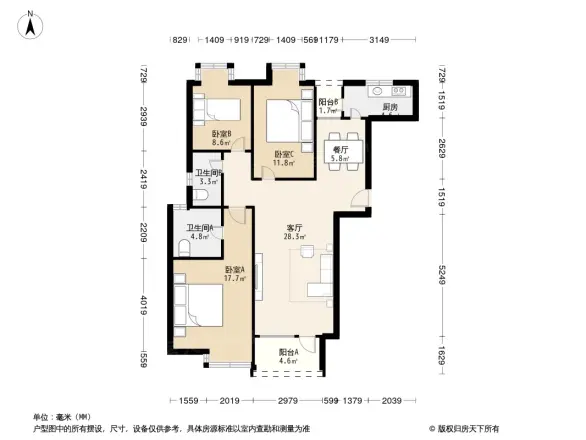 融科玖玖城户型图