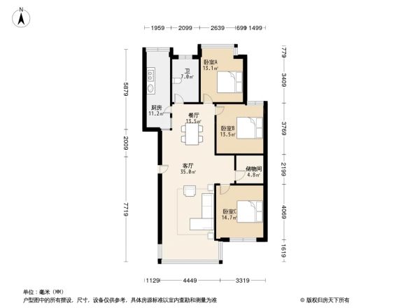 吉利花苑户型图