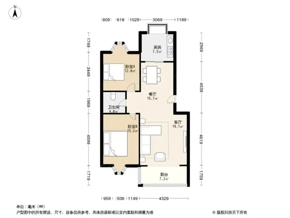 旭景琴园户型图