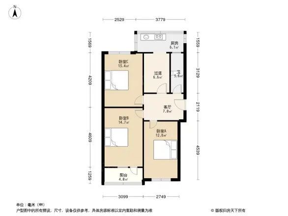农业局宿舍户型图
