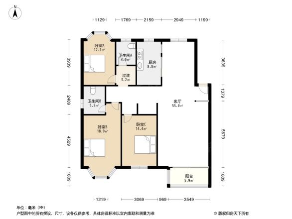 映月园户型图