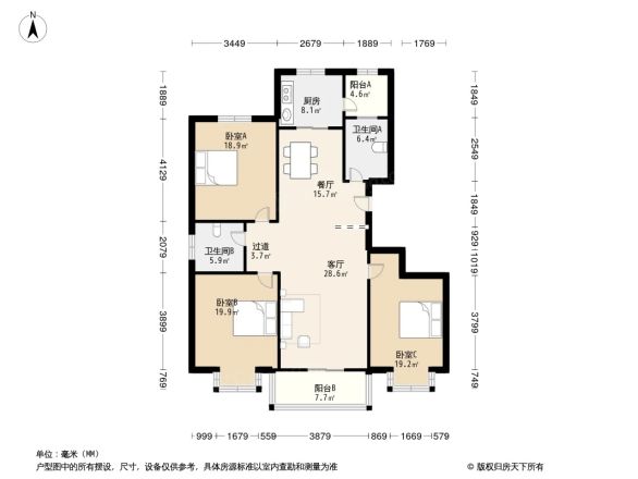 东城水岸户型图