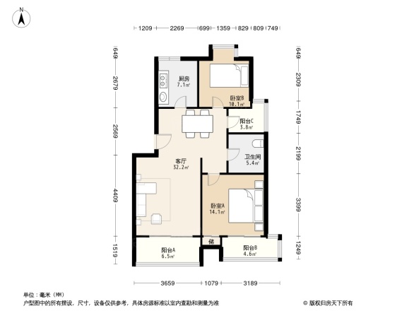 万科东郡户型图
