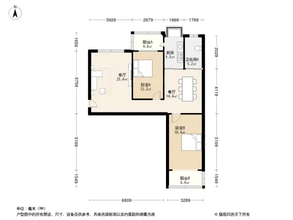 裕华路人行宿舍户型图