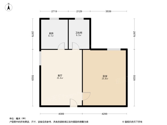 天滋嘉鲤商住楼户型图
