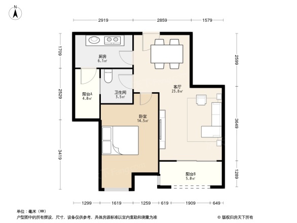 鸿笙苑宝贝的墅户型图