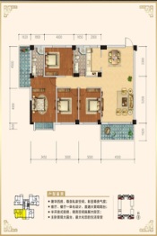 聚福花园4室2厅1厨2卫建面146.00㎡