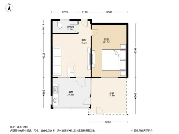 棉三宿舍户型图