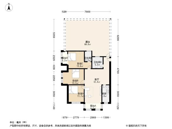 海棠墅户型图