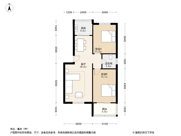 卓达卓东小区户型图