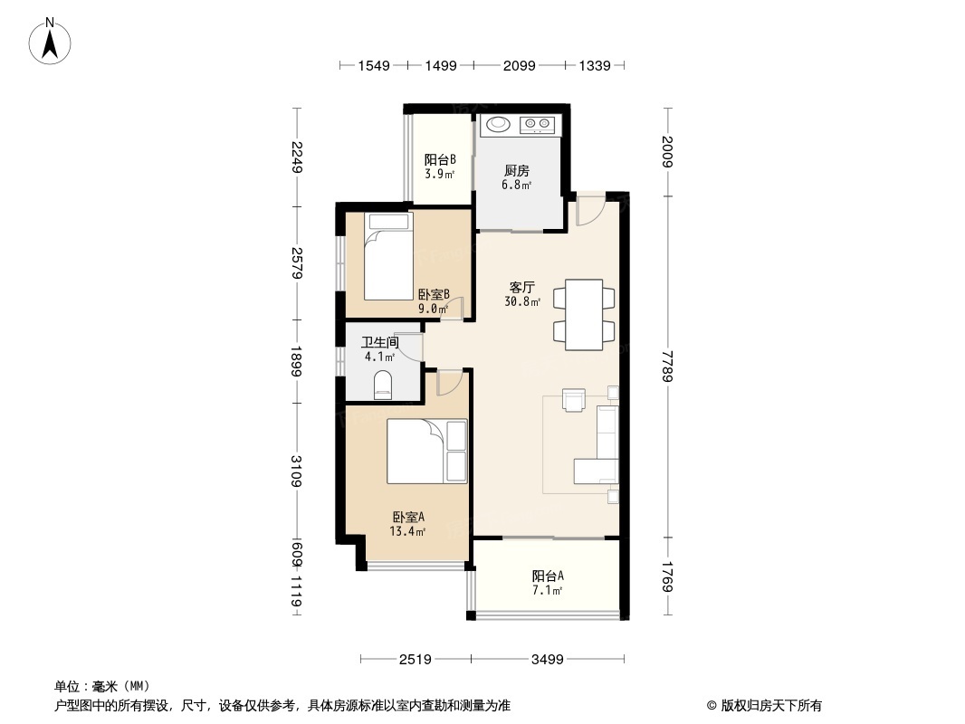 户型图1/2