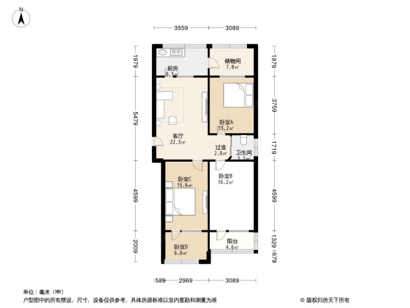 北郡A区户型图
