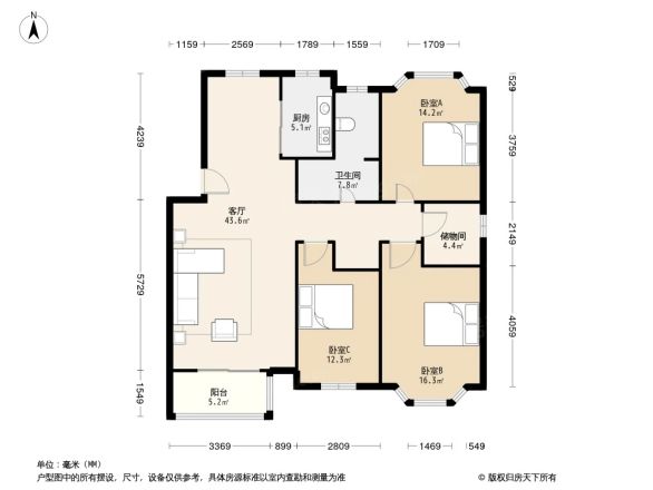映月园户型图