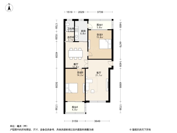 裕华路人行宿舍户型图