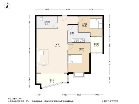 东方花园别墅户型图