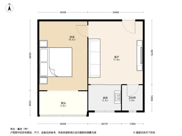 棉七宿舍户型图