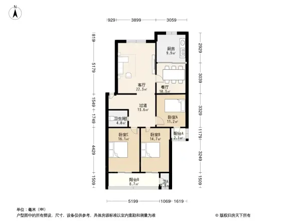 市医保中心宿舍户型图