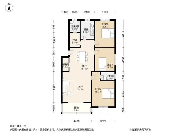 市邮专宿舍户型图