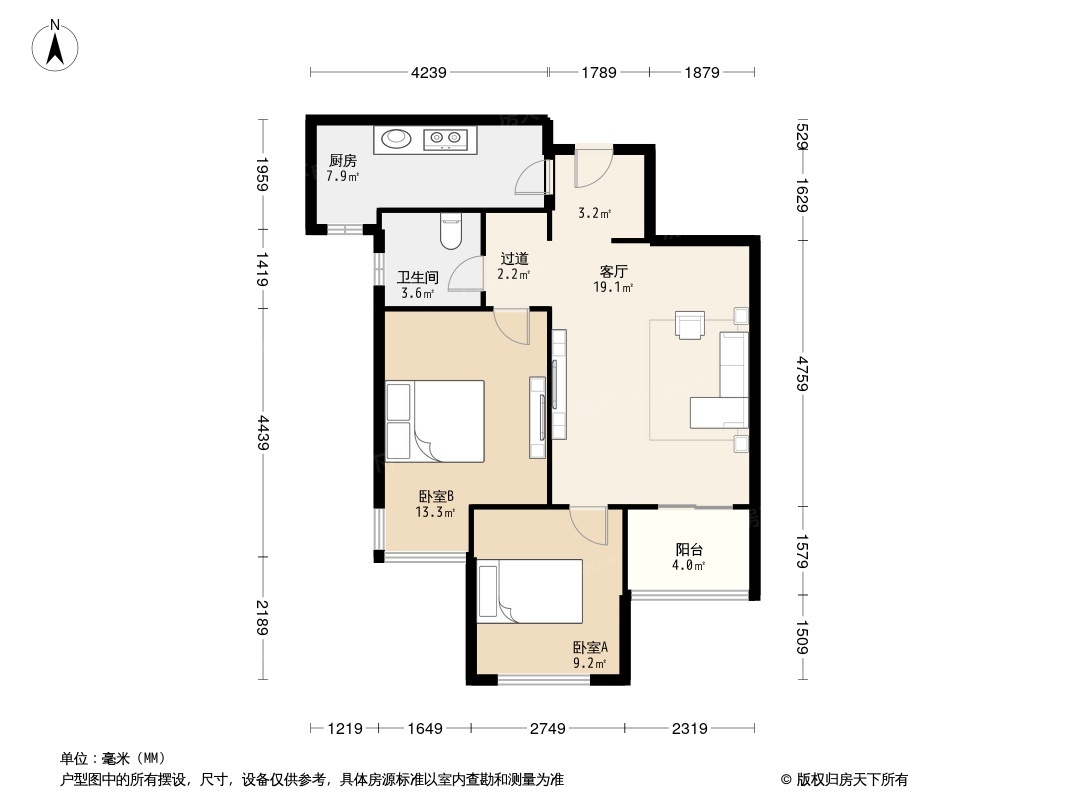 户型图1/2