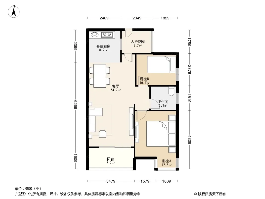 融科檀香山户型图