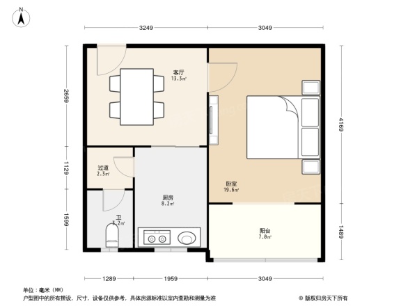 棉七宿舍户型图