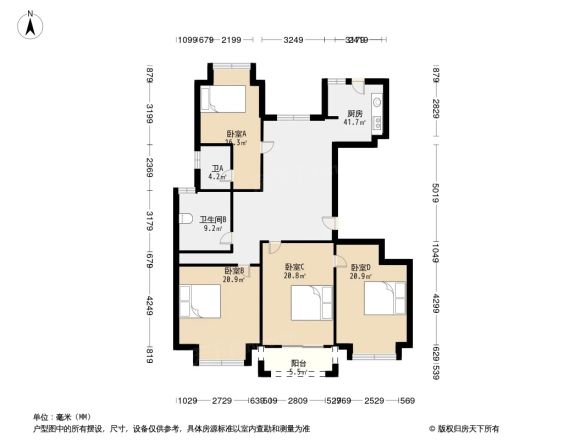 雅戈尔东海府户型图