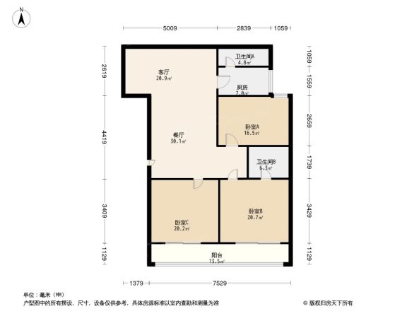 银力家园户型图