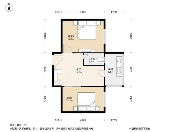 百花路家属院户型图