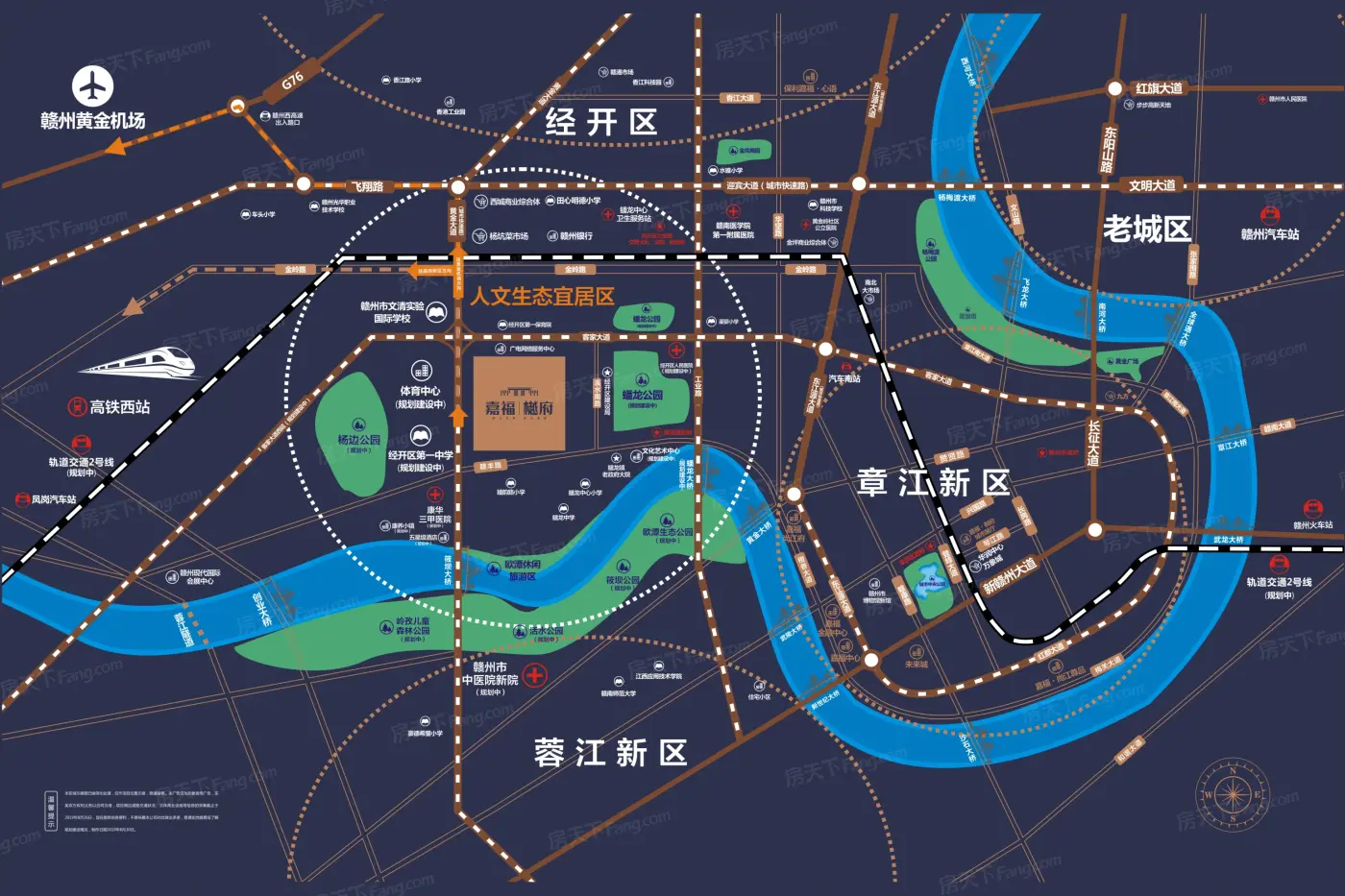 嘉福·樾府交通图