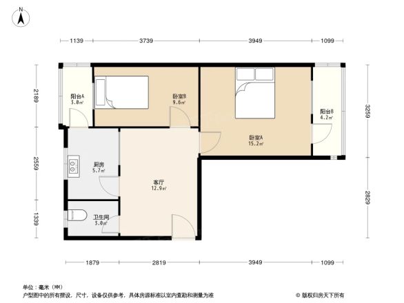 百花路家属院户型图
