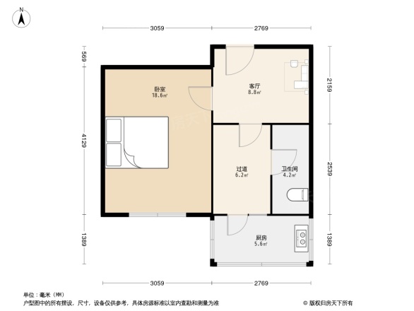 棉三宿舍户型图