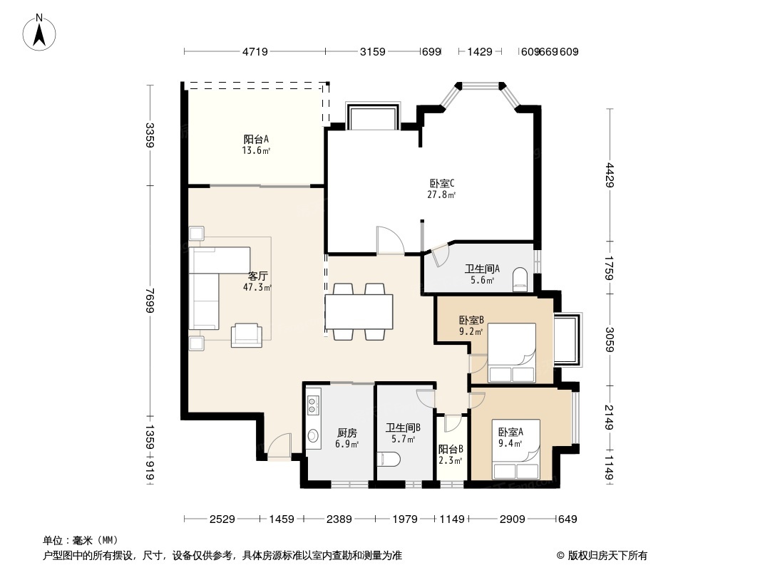 成都王府花园户型图图片