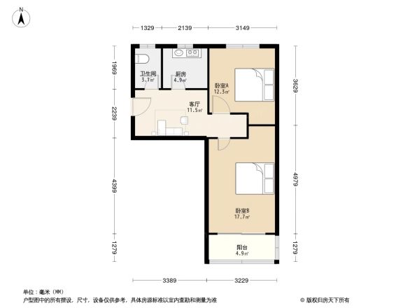 百花路家属院户型图