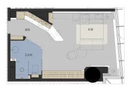 东岭锡上1室1厅1厨1卫建面75.00㎡